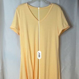 Asymmetrical, Peach, Front Tie, Dress